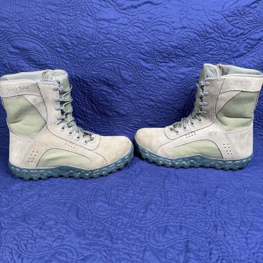 Rocky S2V Tactical Military Boots Mens Coyote Brown Vibram Sole EUC‎ NICE!!